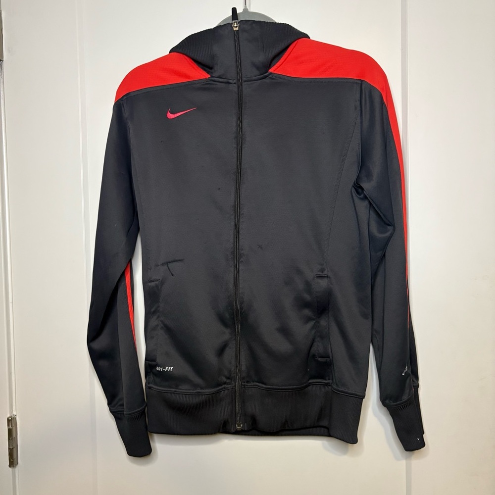 Nike Men's Performance Jacket in Black and Red